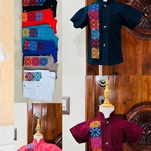 Mexican Guyabera Shirt For Boys